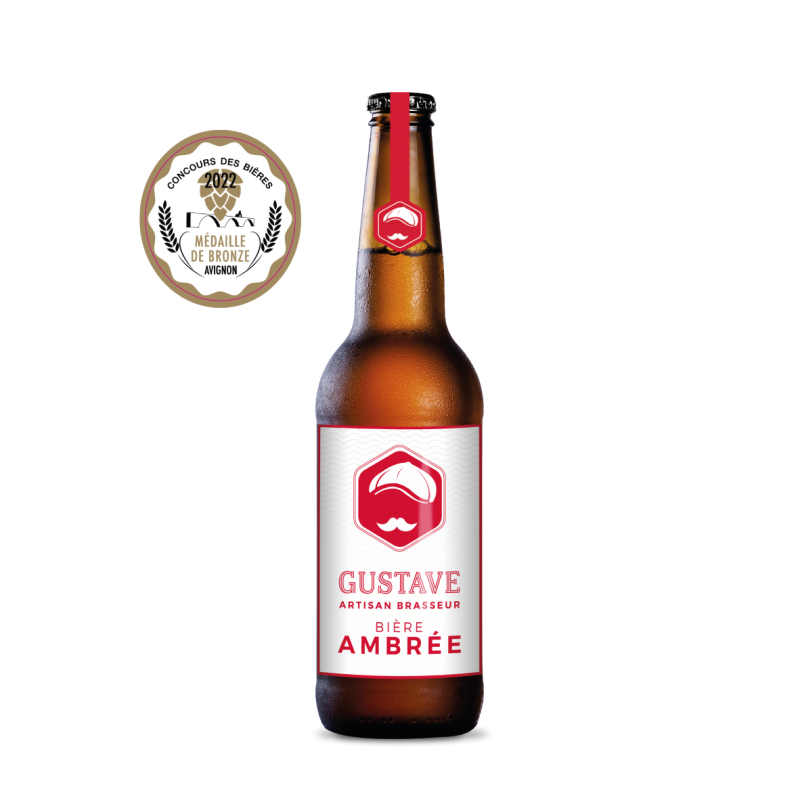 Bières artisanale Gustave Ambrée 33cl