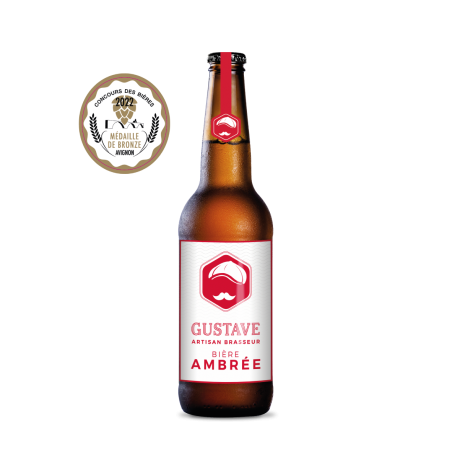 Bières artisanale Gustave Ambrée 33cl Bières artisanale Gustave Ambrée 33cl